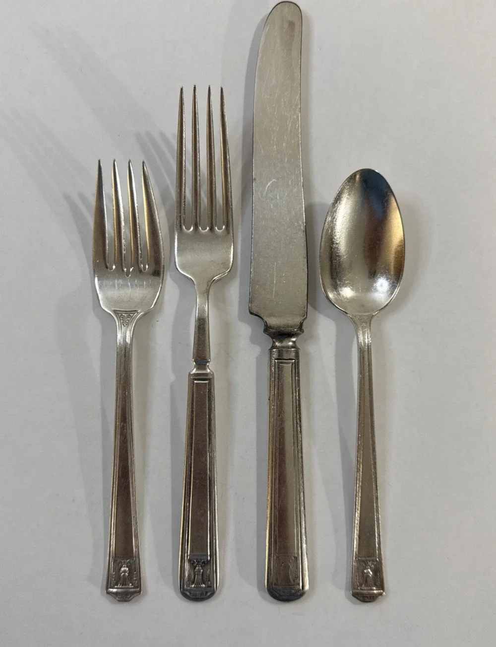 Vintage Holmes & Edwards Place Setting - Century - Silverplate Inlaid Flatware